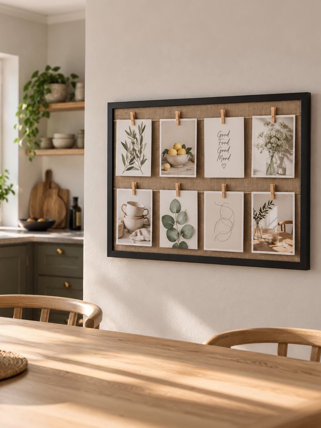 Collagerahmen mit Clips für 8 Bilder