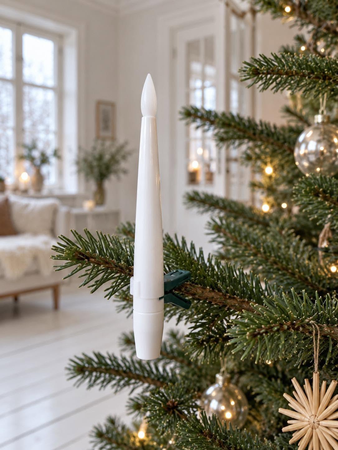 Christbaumlichter mit Fernbedienung - Packung mit 10 Stk