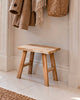 Hocker aus Teak – natürlicher Holzlook