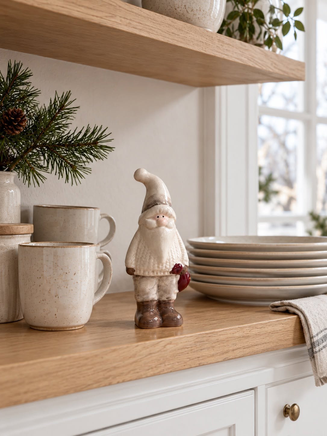 Weihnachtsmann Keramik - Klein
