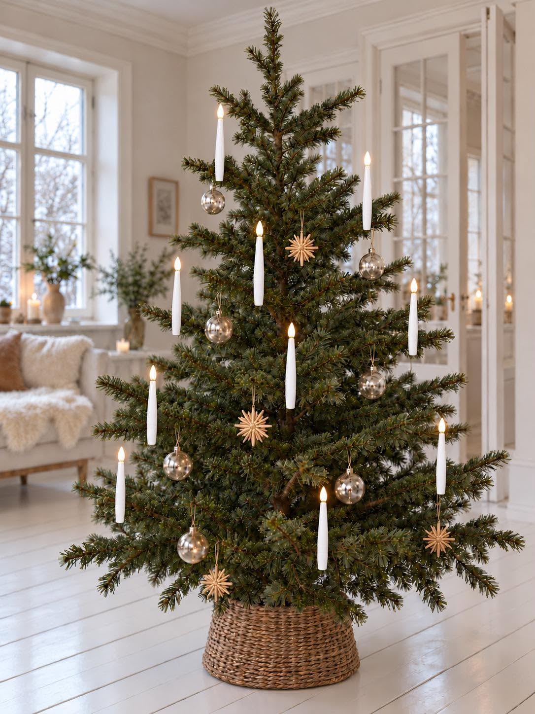 Christbaumlichter mit Fernbedienung - Packung mit 10 Stk