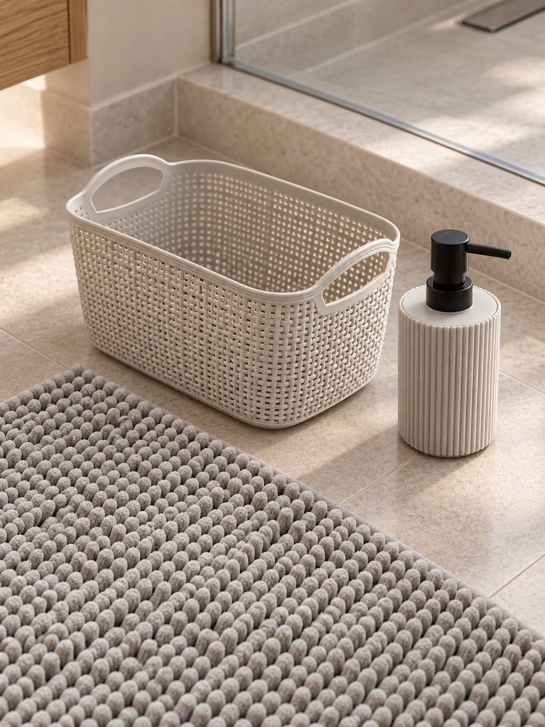 Badezimmerset Taupe