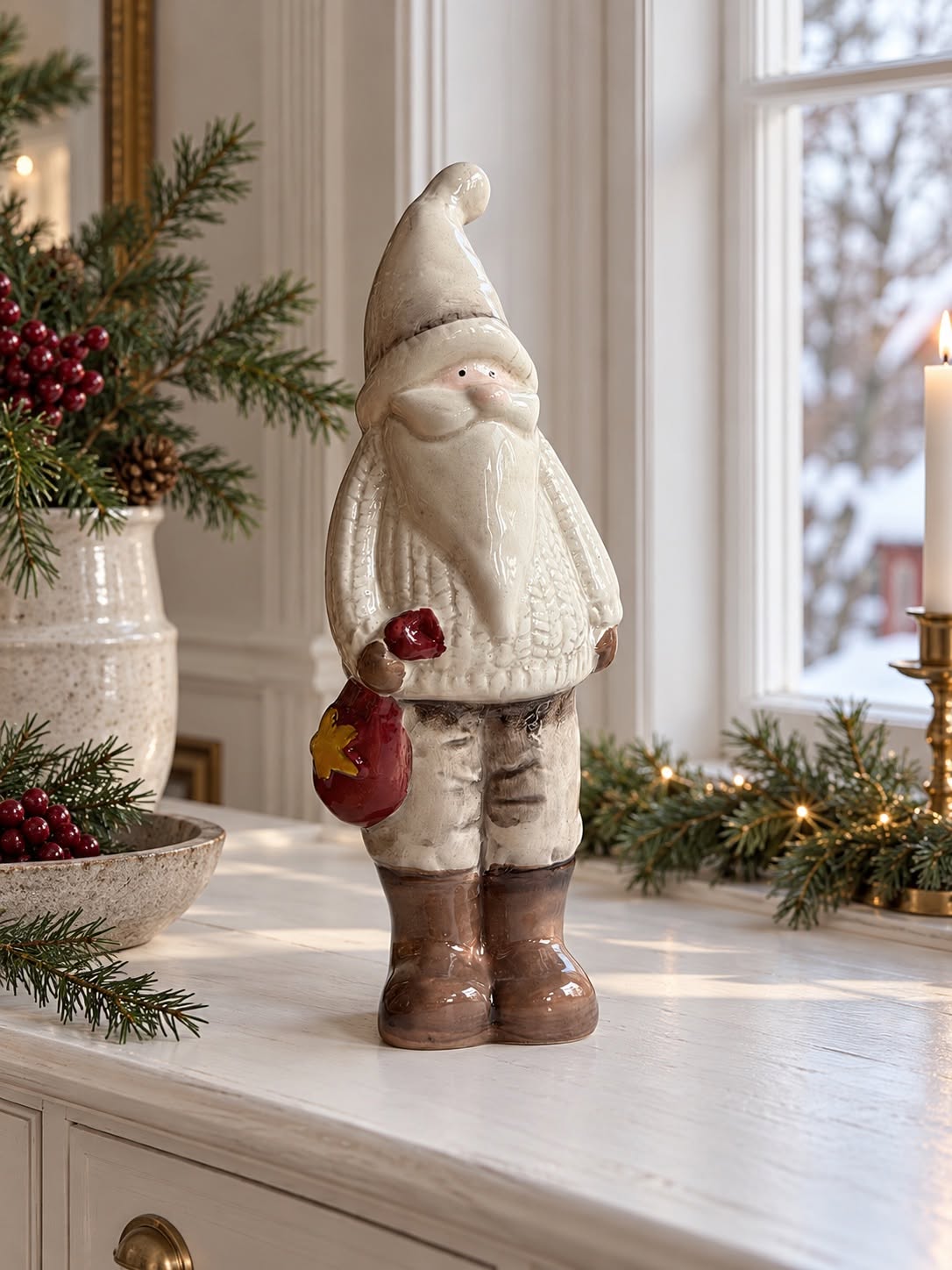 Weihnachtsmann Keramik - Groß