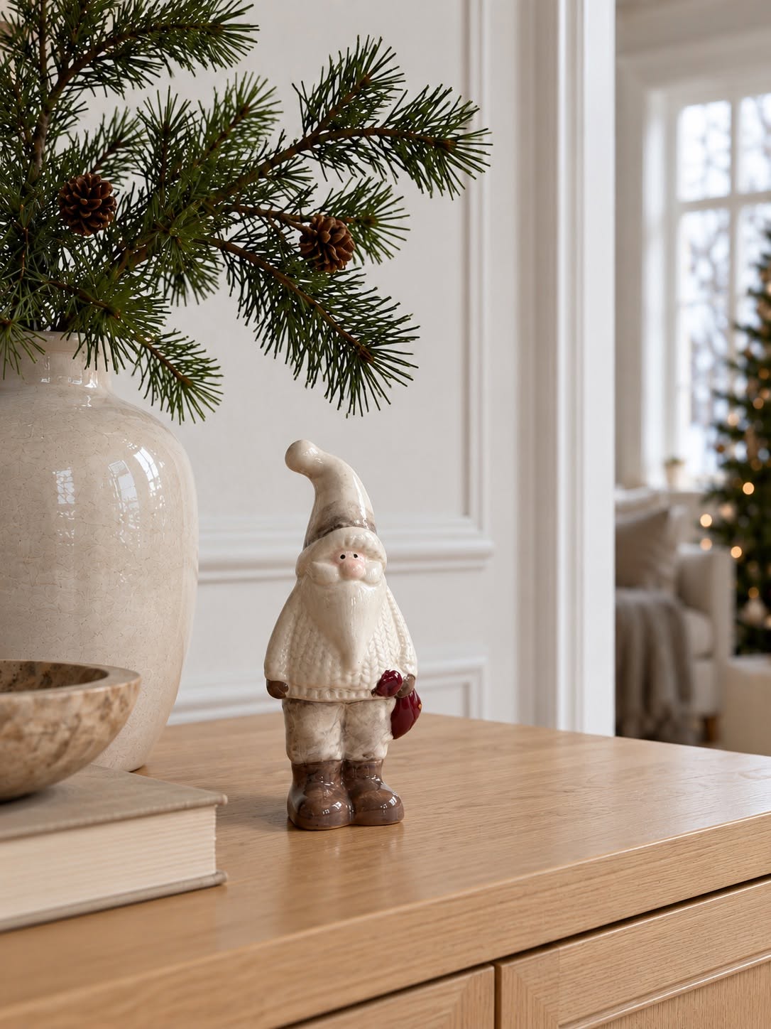 Weihnachtsmann Keramik - Klein