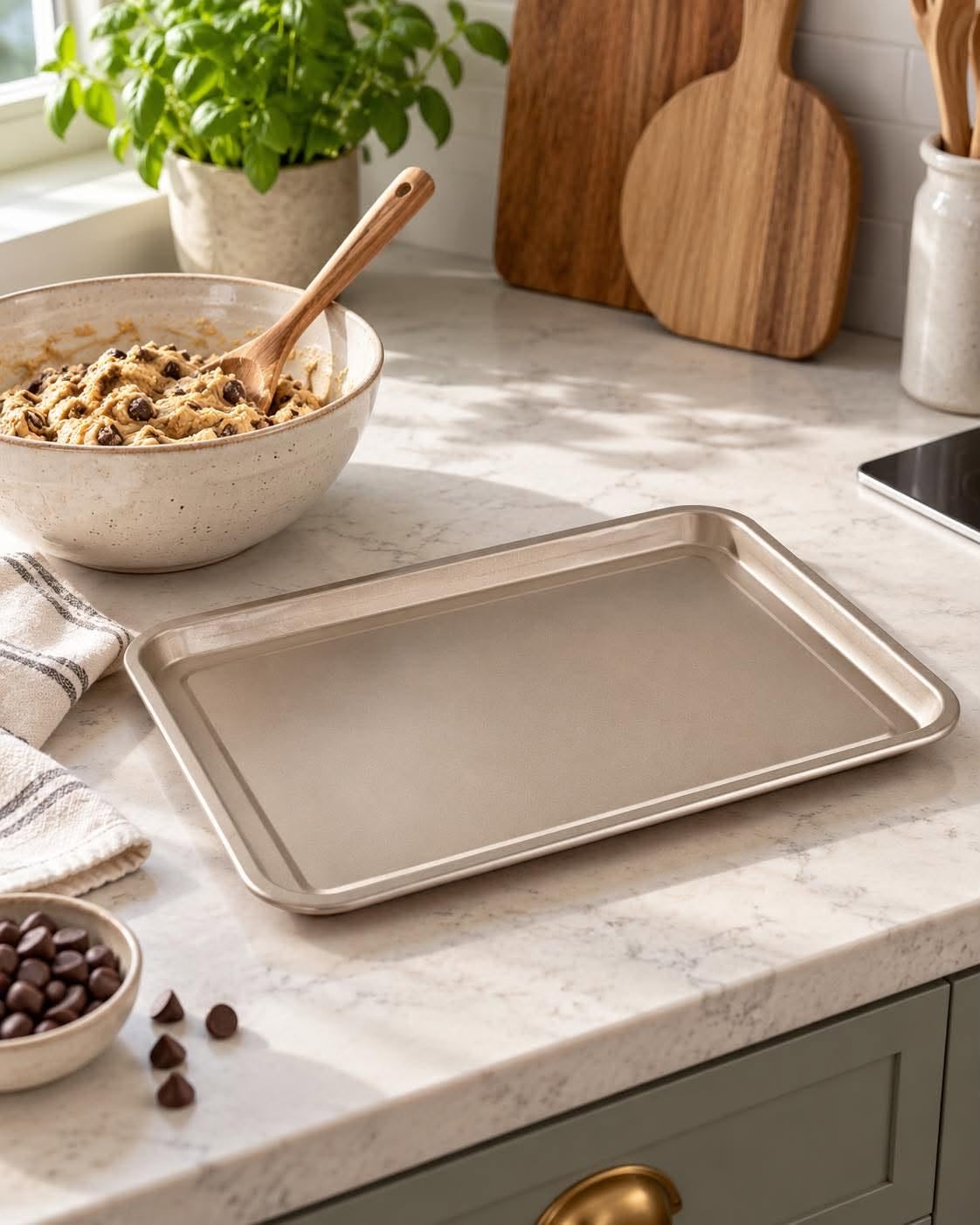 Bradepande 35x24 cm - Non-stick belægning Golden