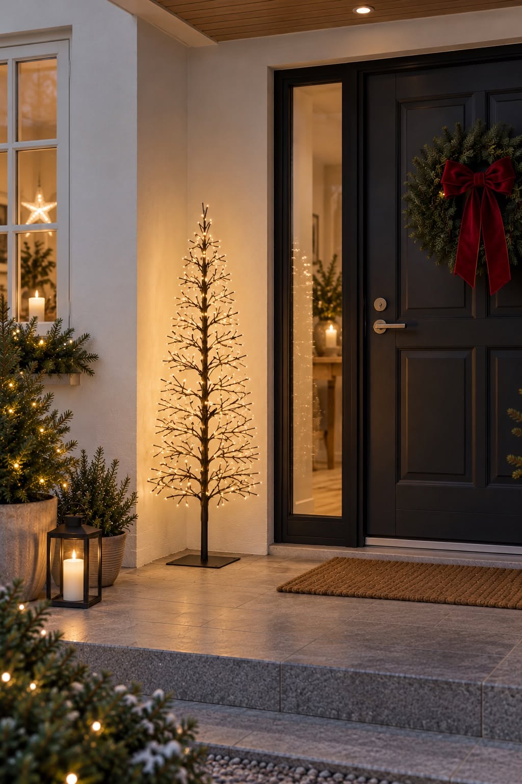 A-förmiger Baum mit LED-Licht 120 cm