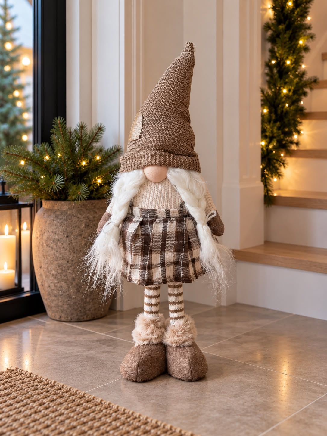 Wichtel – karierte Weihnachtsfiguren