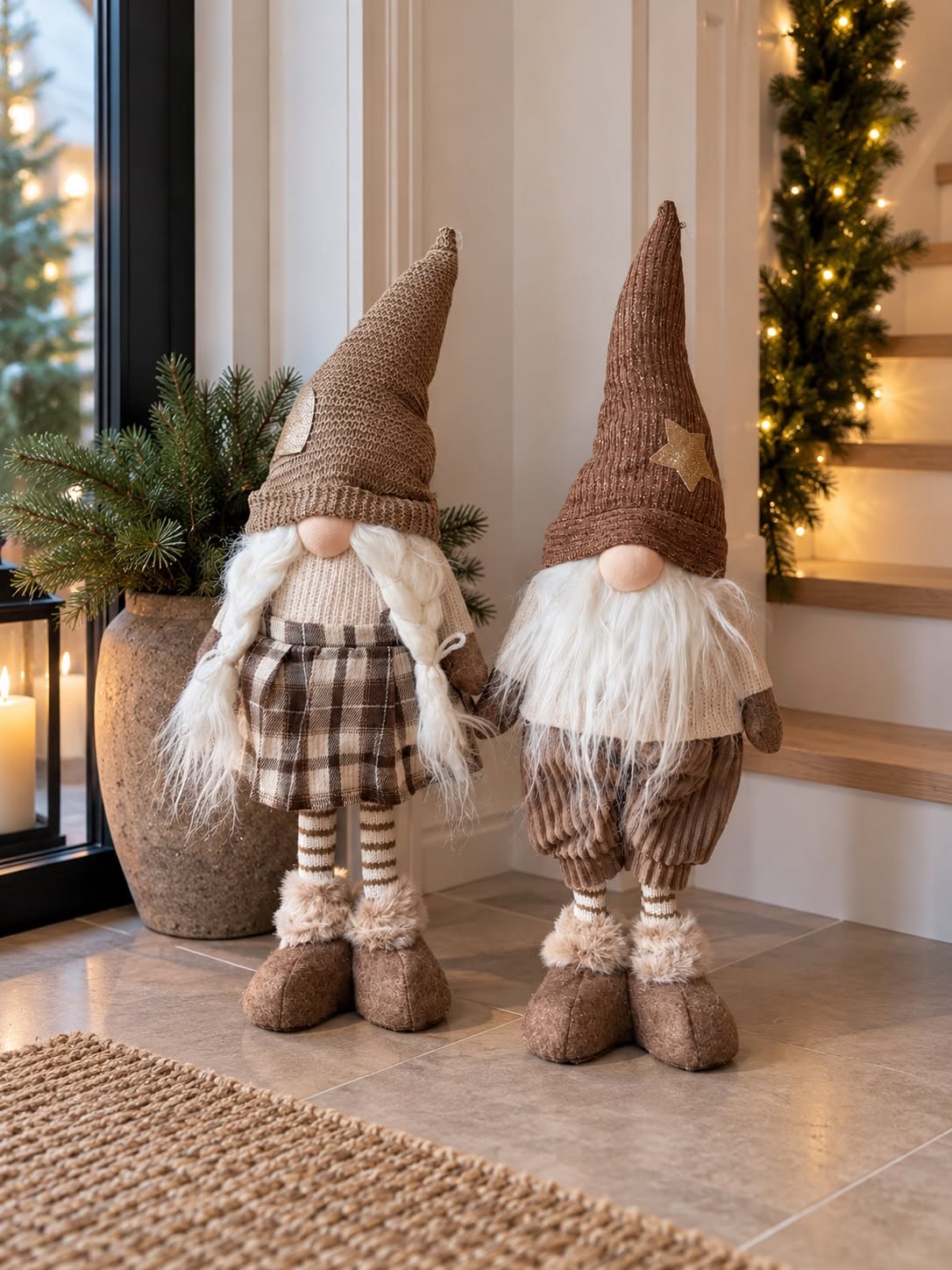 Wichtel – karierte Weihnachtsfiguren
