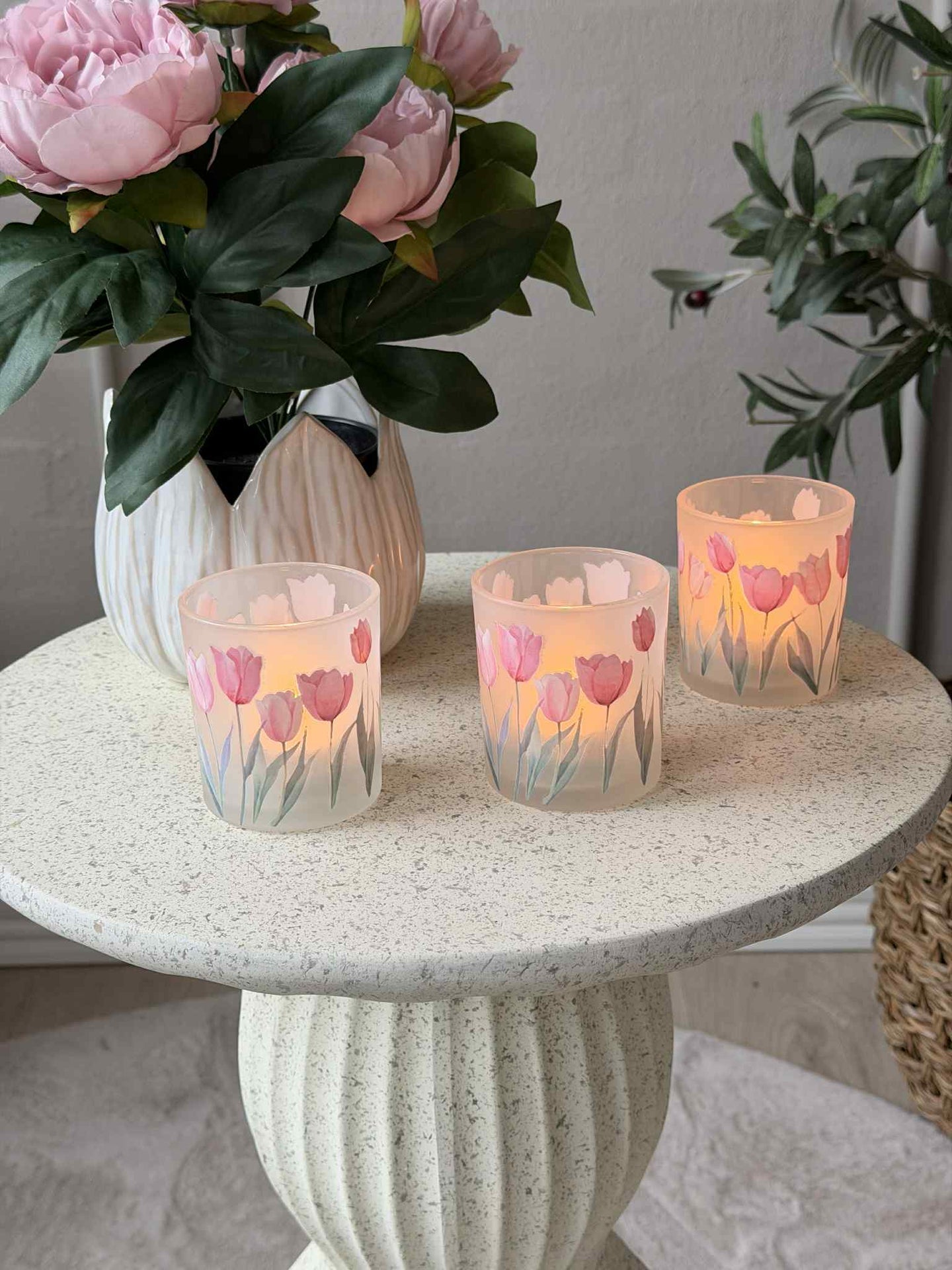 Kerzenhalter Tulpen 3er