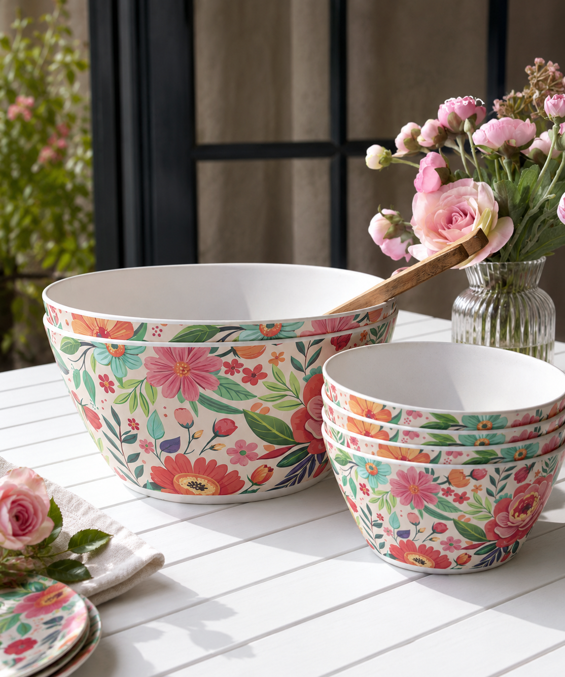 Schale Flower Melamin
