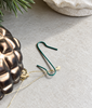 Haken zum Anbringen von Weihnachtsschmuck - Grün 50 Stk.