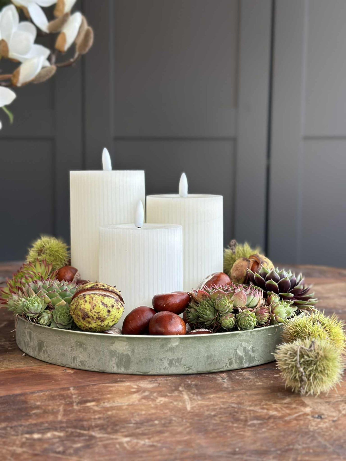 Tablett Beton-Look – Groß – Grün