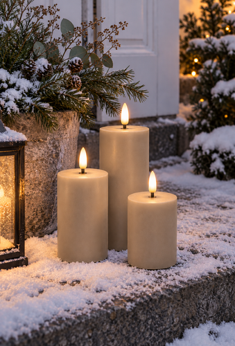 Outdoor-LED-Blockkerzen