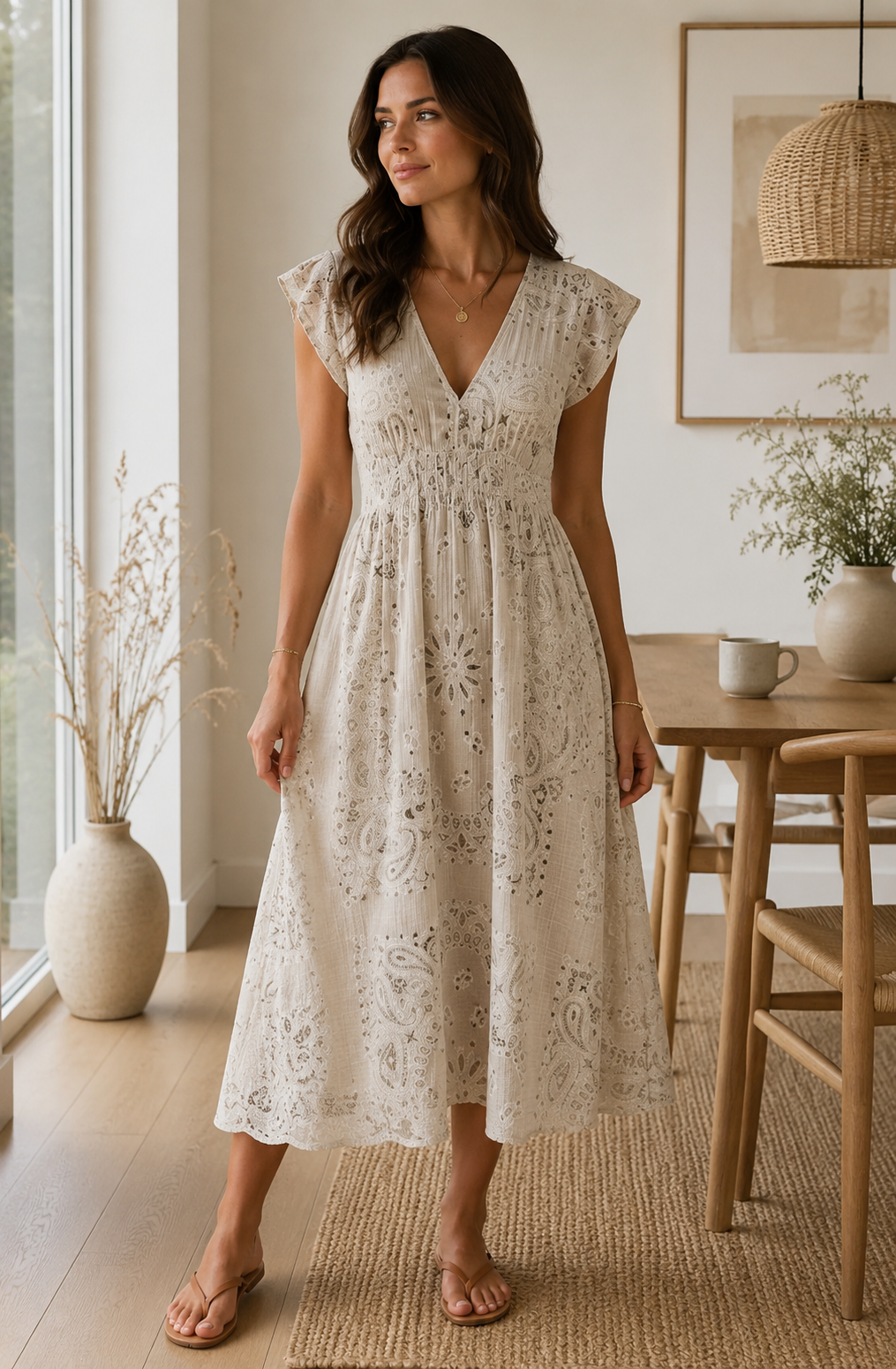 Kleid Summer Cotton - Beige