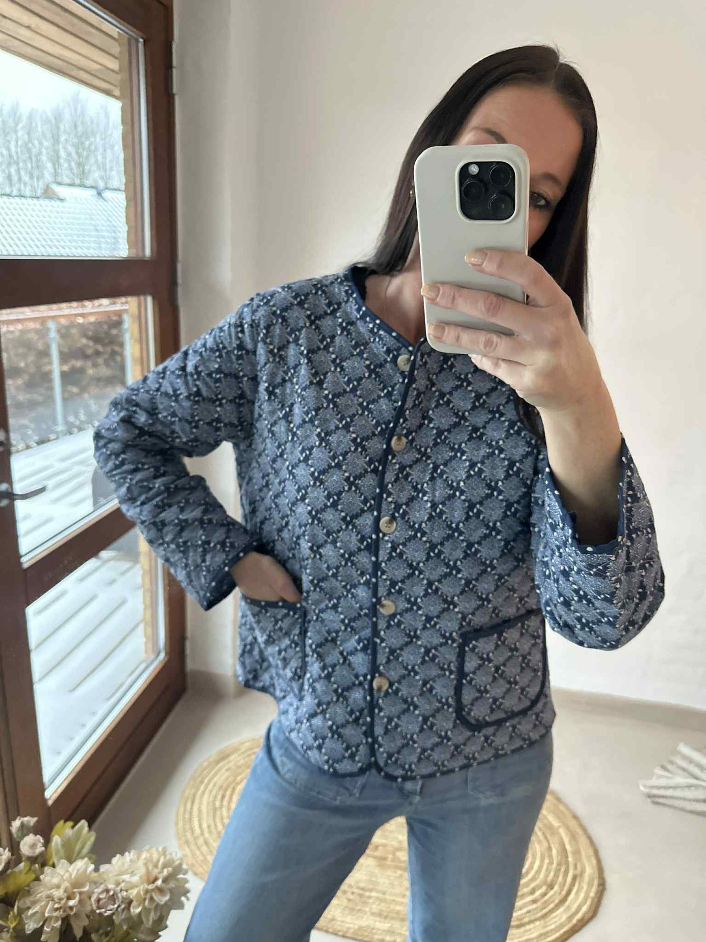 Quilt-Jacke - Avril navy