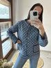 Quilt-Jacke - Avril navy