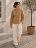 Jacke Fleece camel