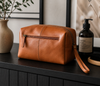 Toilettentasche Nora Cognac