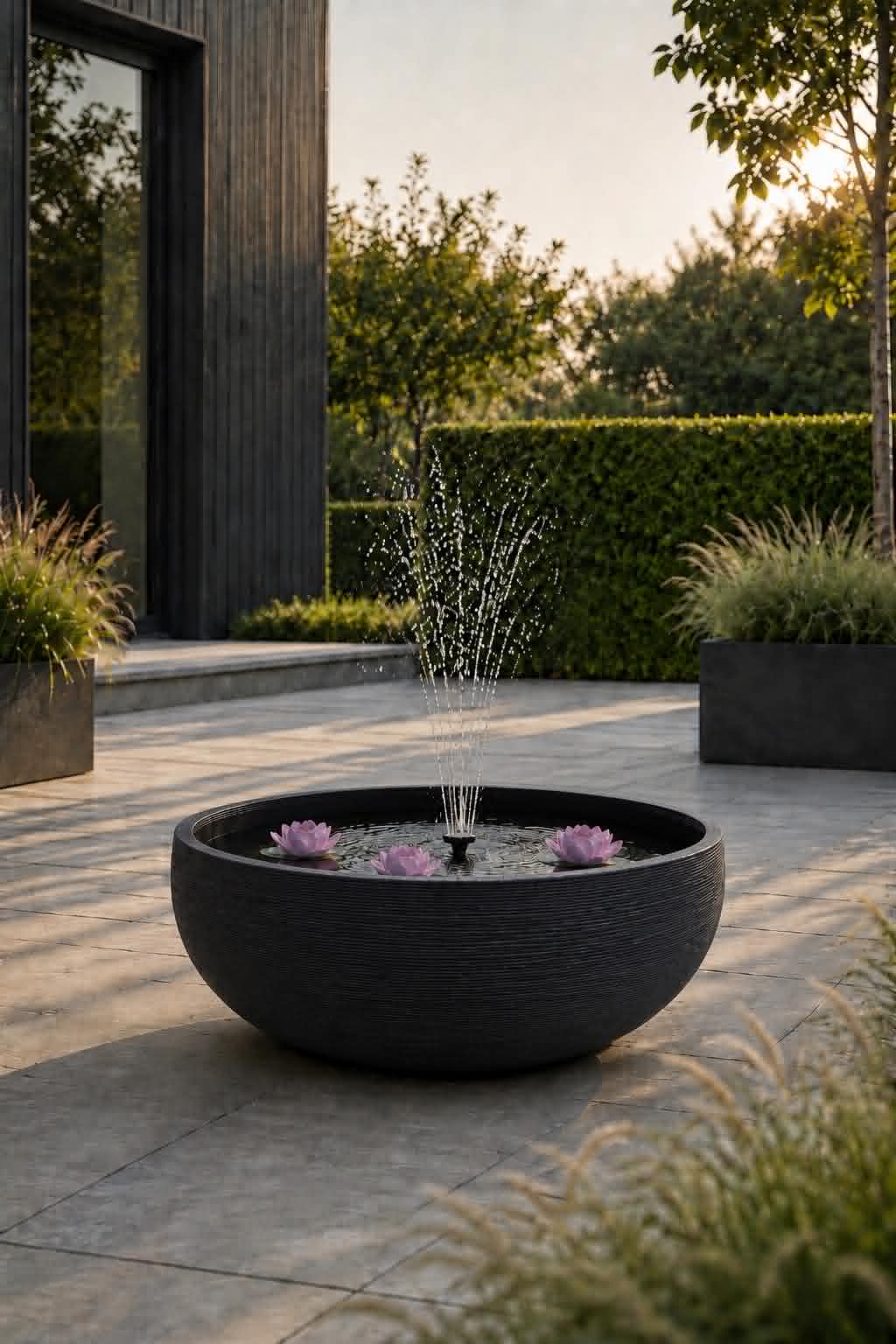 Spiegelbecken black garden
