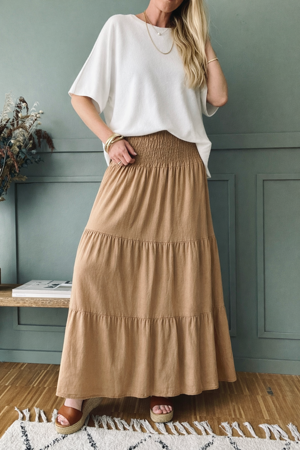 Bluse Sia weiß – Oversize