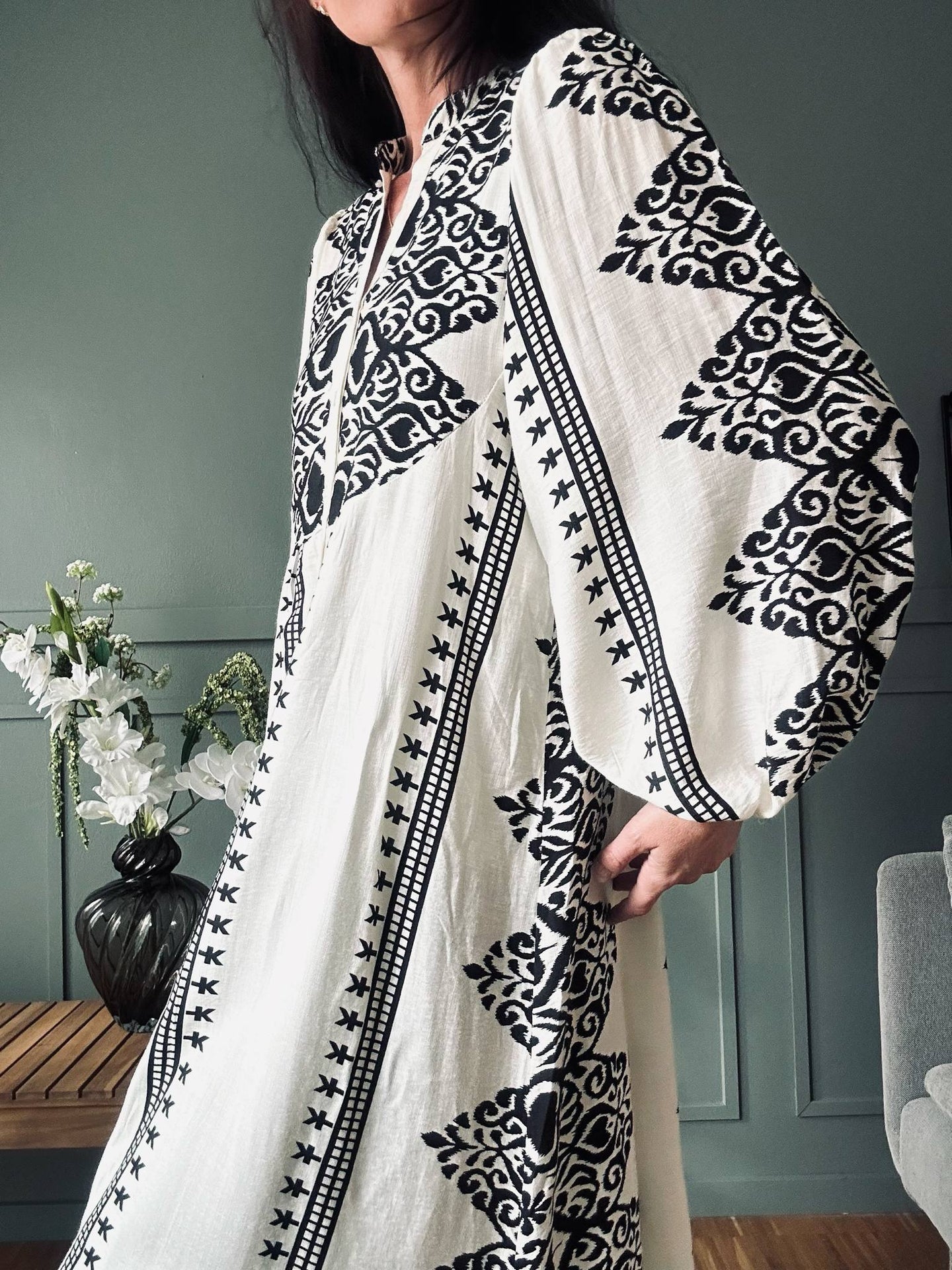 Kleid Beige - Boheme Baumwolle