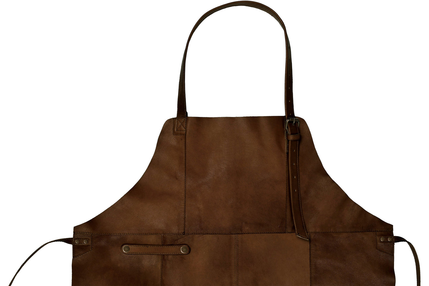 Leder-Schürze Faust – Dunkelbraun