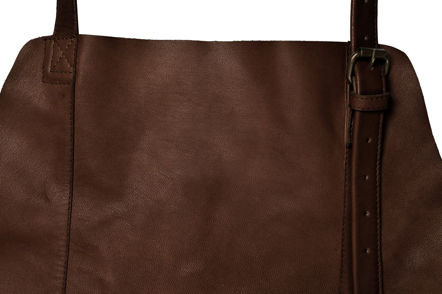 Leder-Schürze Faust – Dunkelbraun