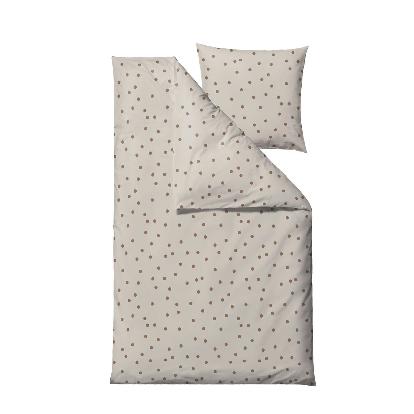 Bettwäsche-Set Solaris warmes Taupe, 140x200 - 63x60