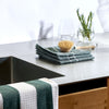 Küchentücher Set mit 3 Stück - Gewaffelt - Grün