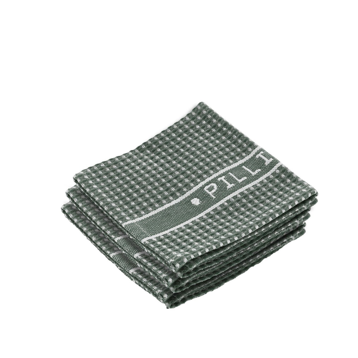 Küchentücher Set mit 3 Stück - Gewaffelt - Grün