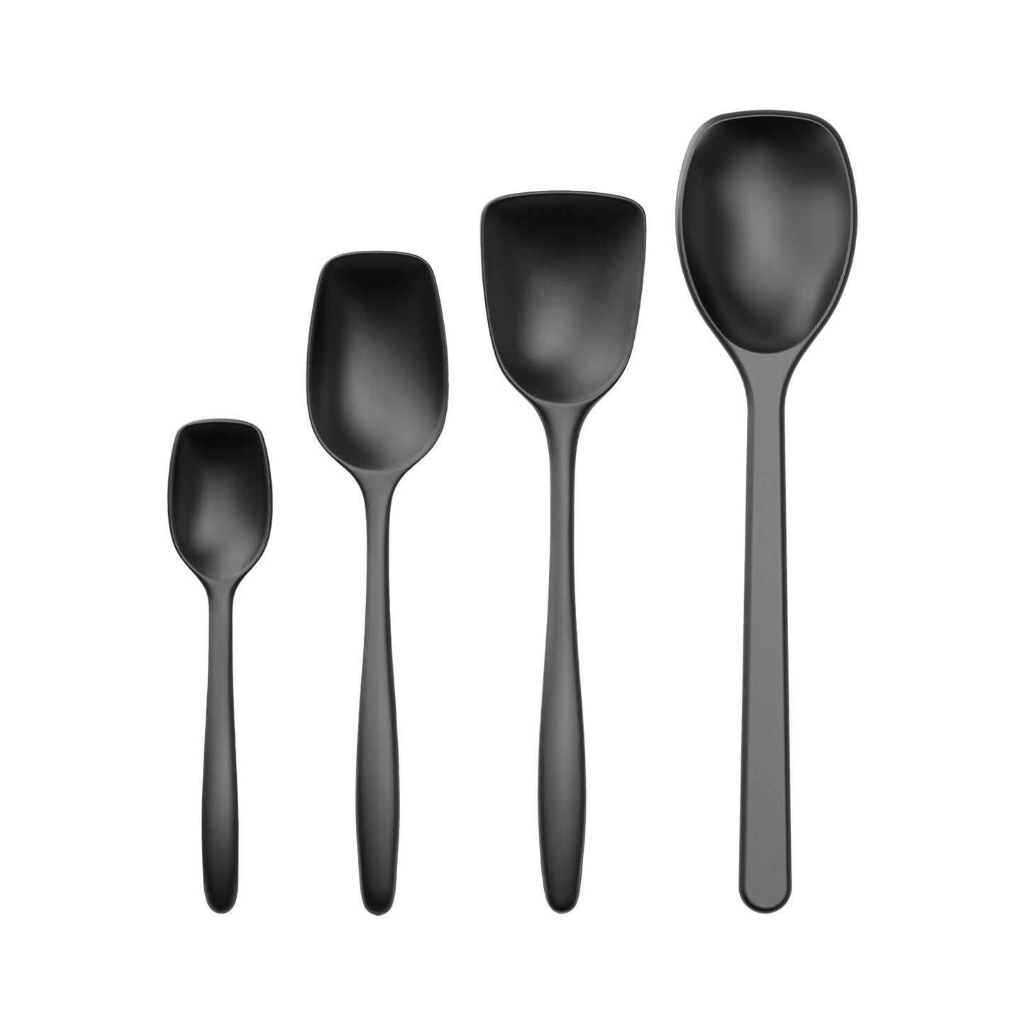 Kochlöffel-Set - Dänischer Designklassiker - 4-teilig - Carbon-Schwarz