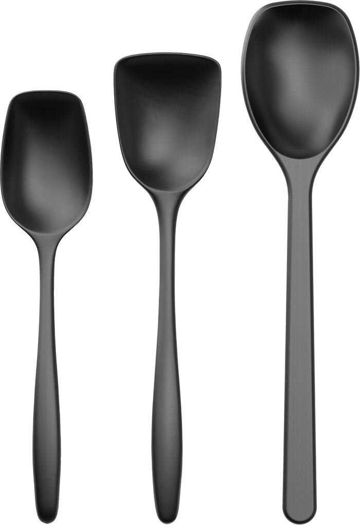 Kochlöffel-Set Dänischer Design-Klassiker - 3 Teile - Carbon Schwarz
