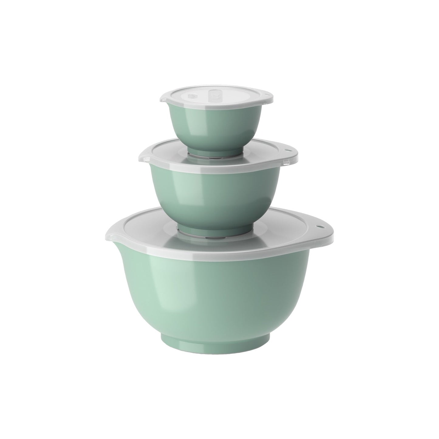 Schalen-Set - mit Deckeln - 6-teilig - Nordic green