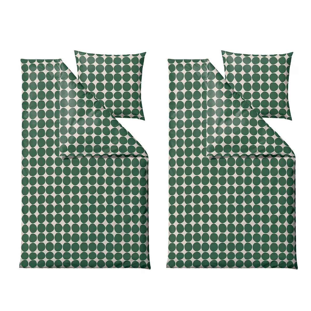 Bettwäsche 2er-Set - Södahl 140x220 cm Bubbles Grün