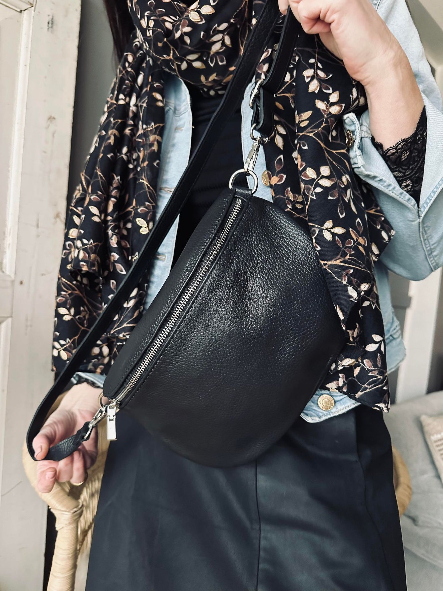 Bauchtasche Leona - Small Schwarz