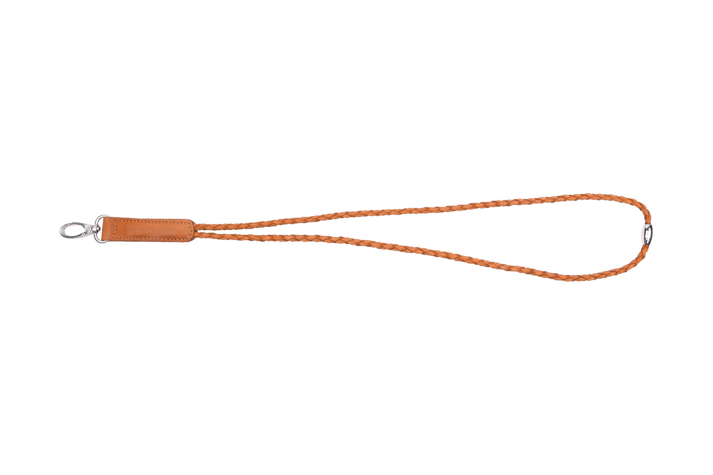 Keyhanger geflochten - Cognac
