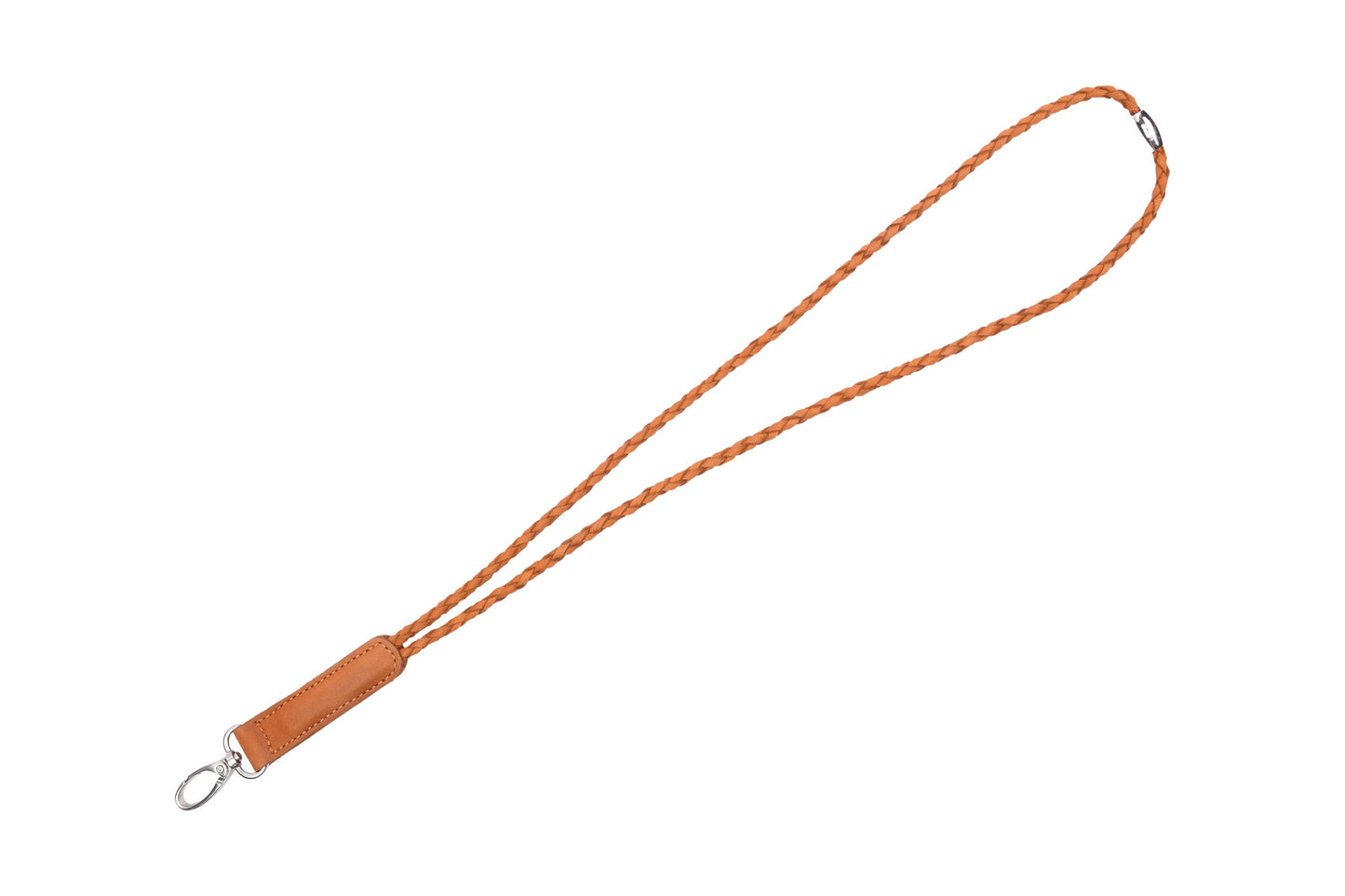 Keyhanger geflochten - Cognac