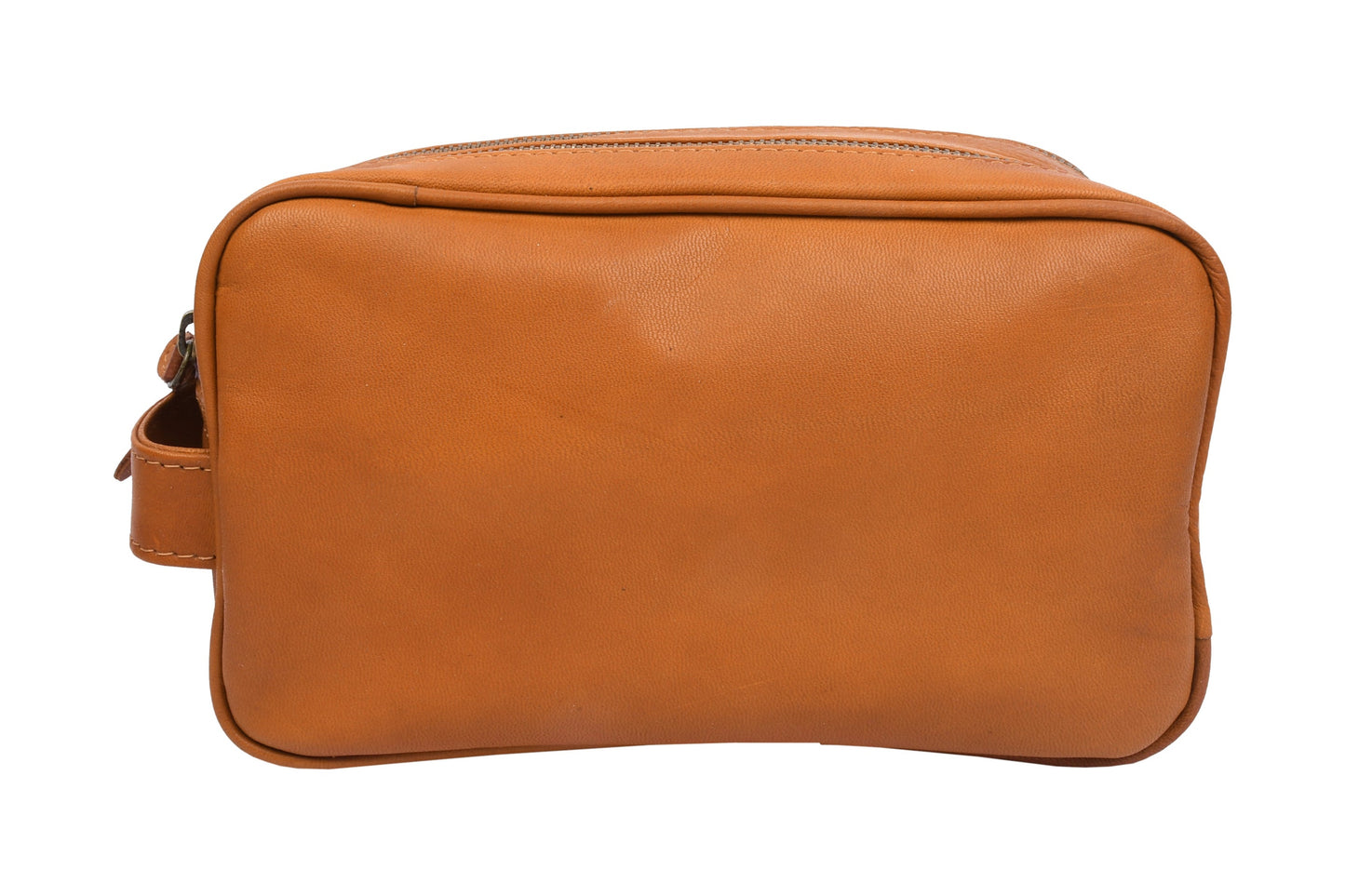 Doppelte Kulturtasche Faust - Cognac