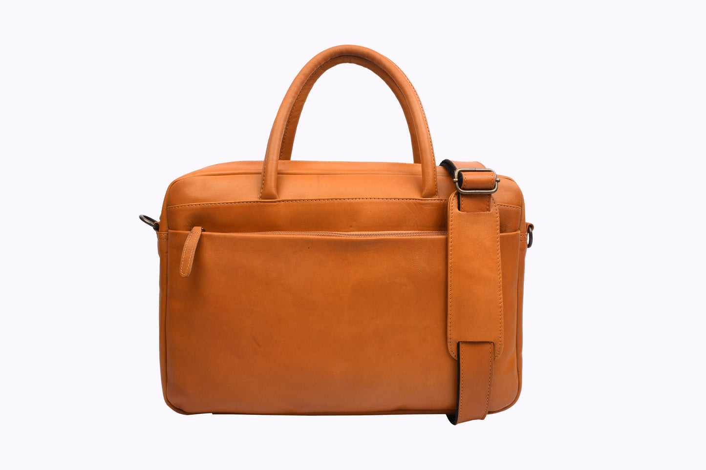 Laptoptasche Faust doppelt - Cognac