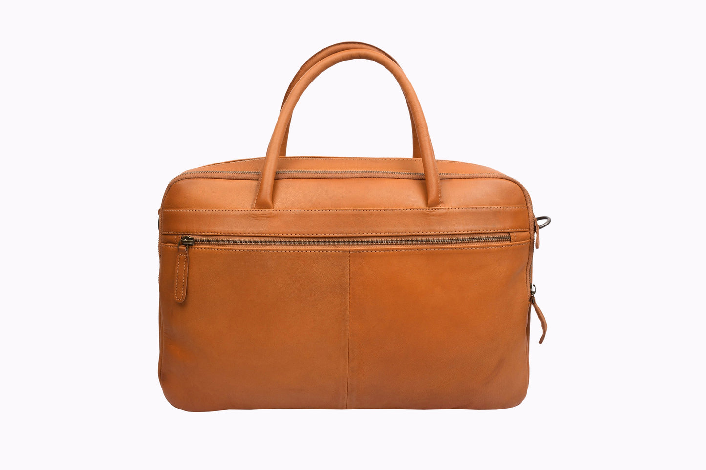 Laptoptasche Faust doppelt - Cognac