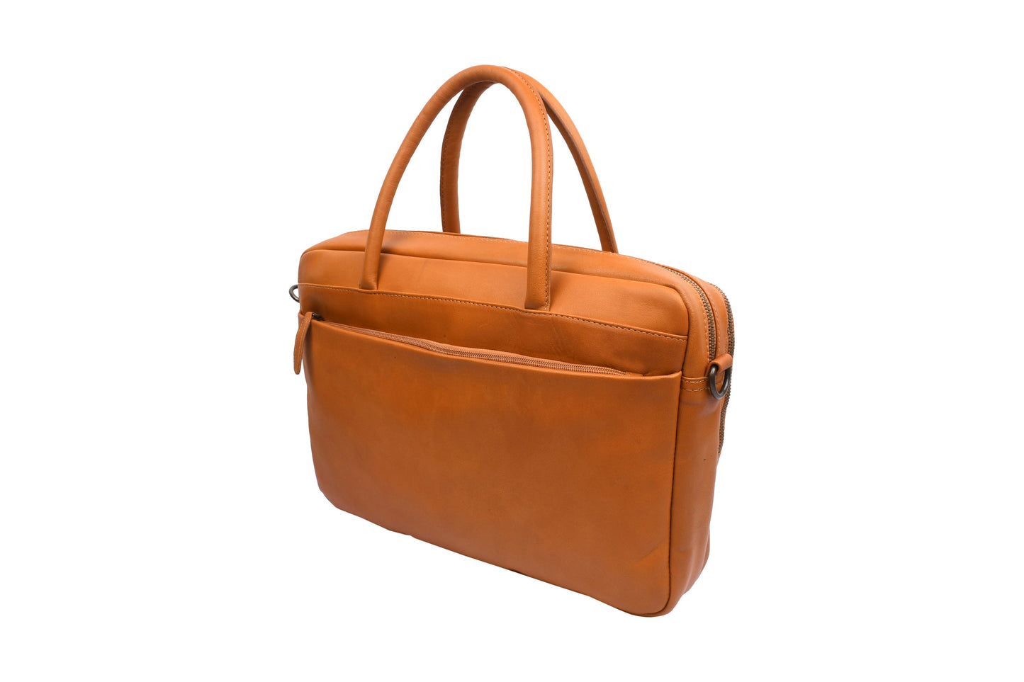 Laptoptasche Faust doppelt - Cognac