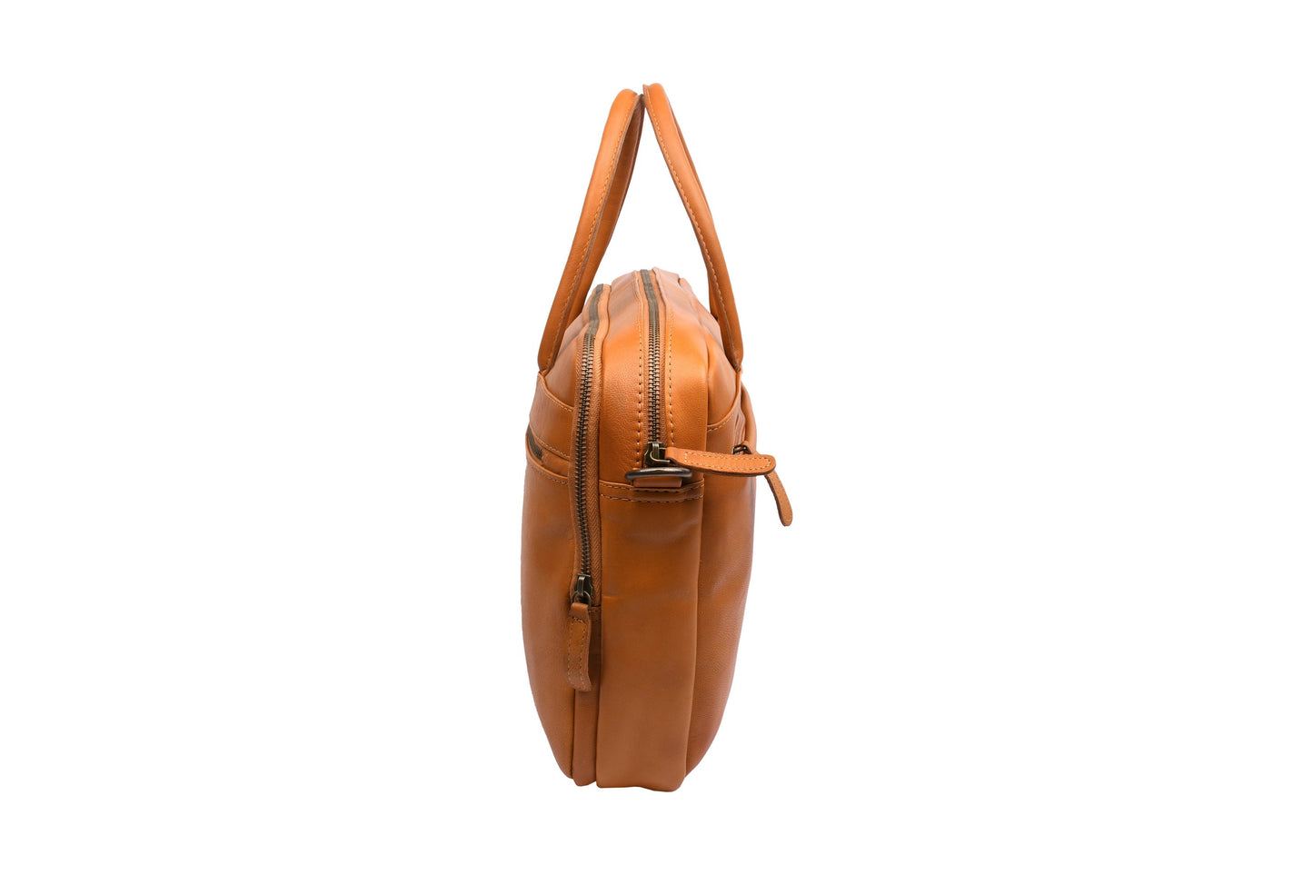 Laptoptasche Faust doppelt - Cognac