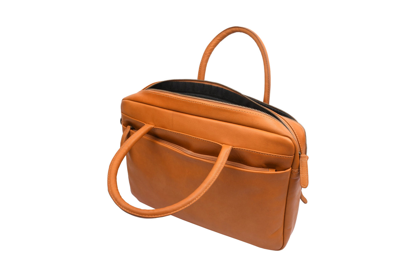 Laptoptasche Faust doppelt - Cognac