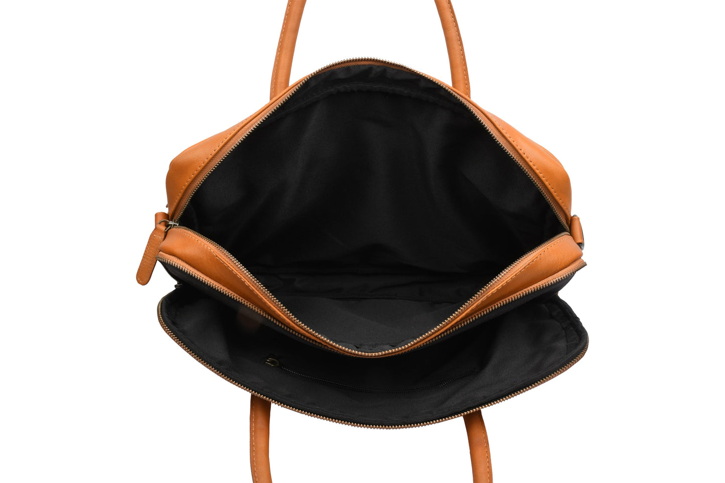 Laptoptasche Faust doppelt - Cognac