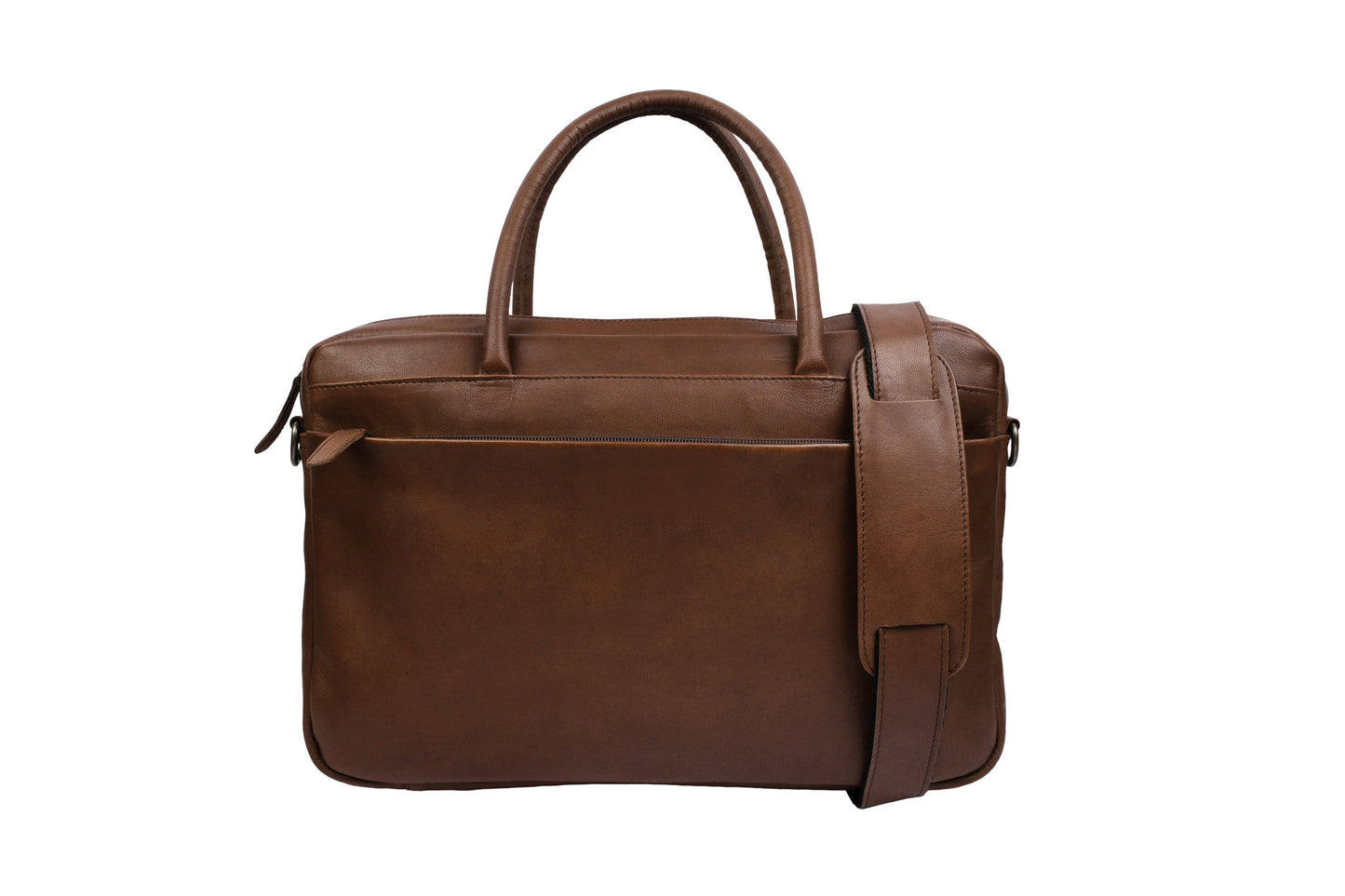 Laptoptasche Faust doppelt - Dark brown