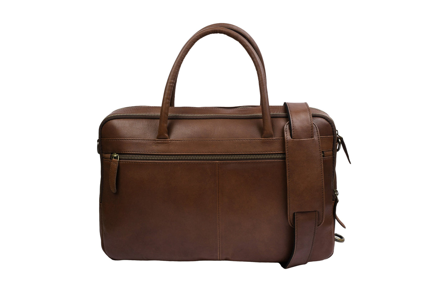 Laptoptasche Faust doppelt - Dark brown