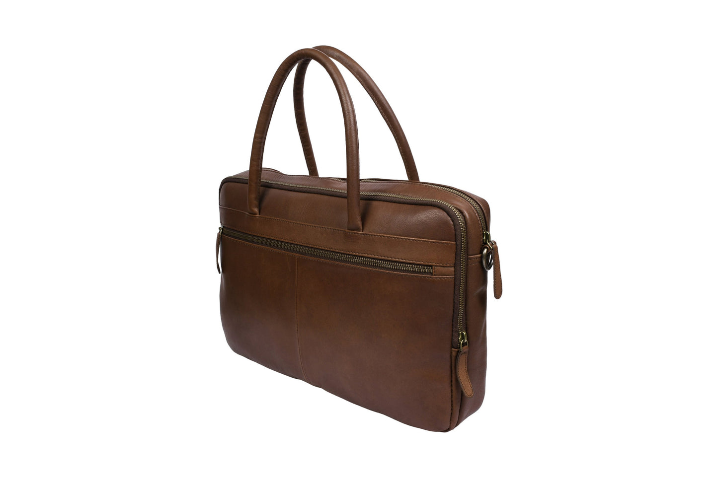 Laptoptasche Faust doppelt - Dark brown