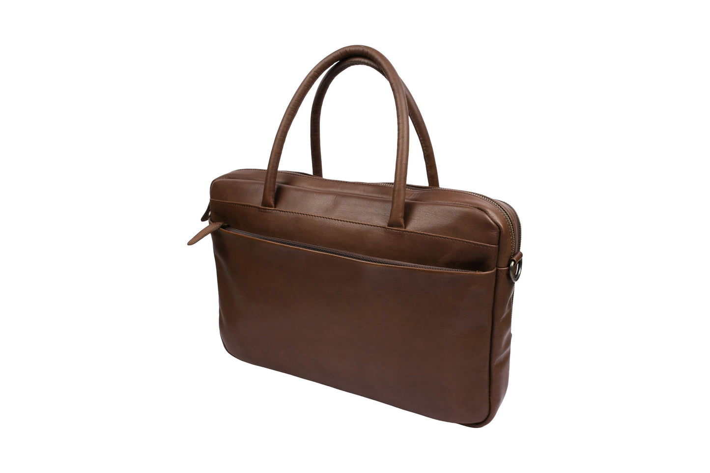 Laptoptasche Faust doppelt - Dark brown