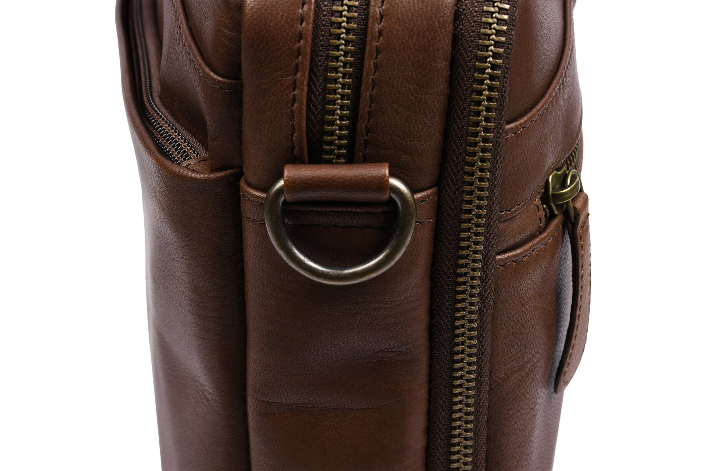 Laptoptasche Faust doppelt - Dark brown