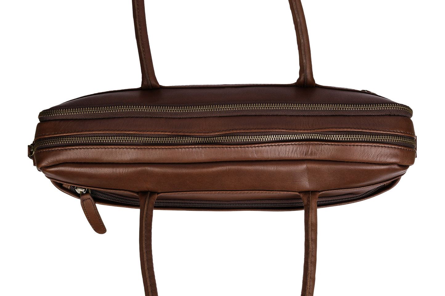 Laptoptasche Faust doppelt - Dark brown